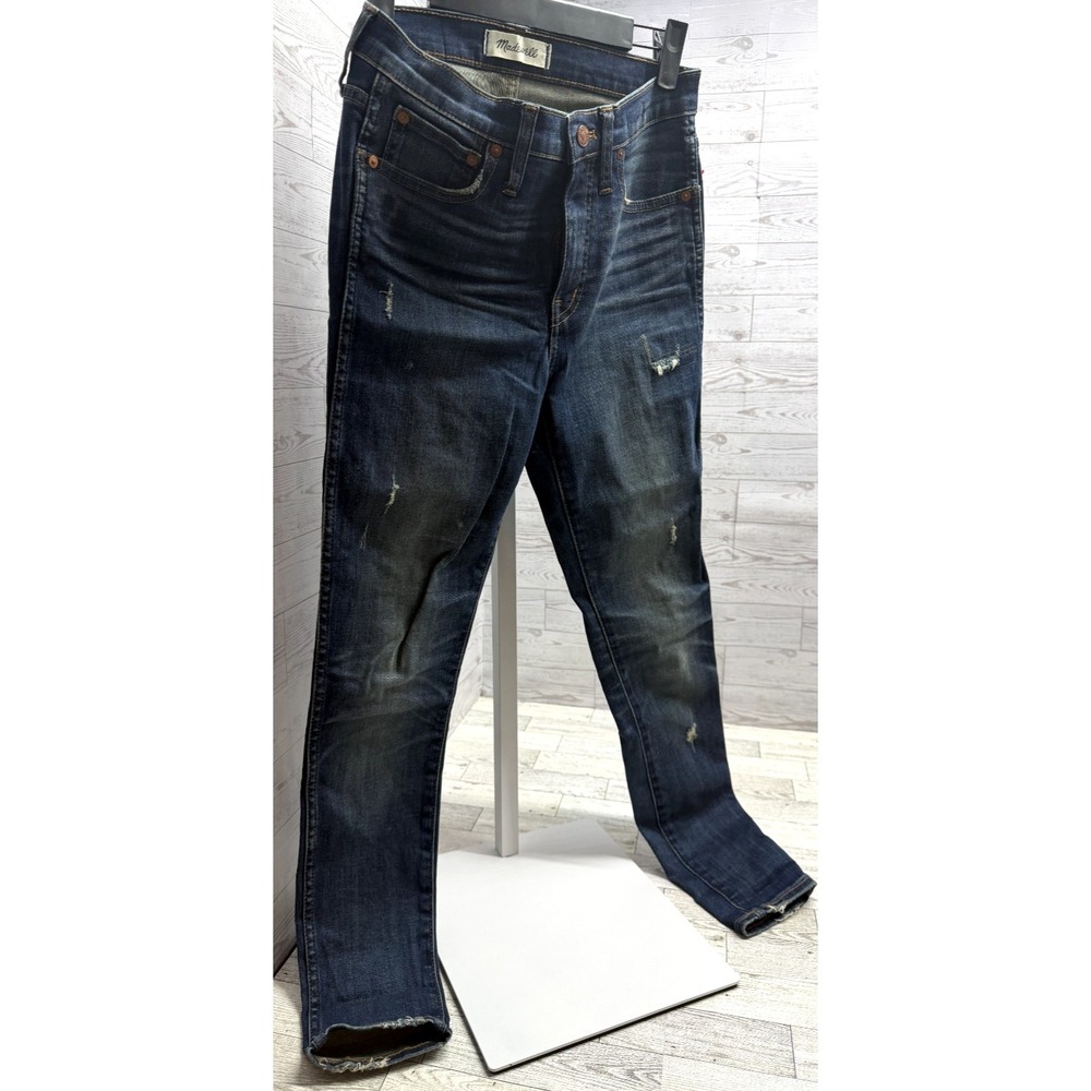 Madewell 9" High-Rise Distressed Skinny Jeans Women's Size 26 - Picture 2 of 8